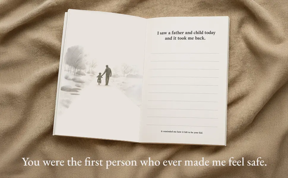 Open page showing prompt and illustration